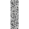 thumbnail image 1 of Ottomanson Non-Slip Hallway Runner Rug 1'10" x 7' Perfect for High Traffic Areas, Gray Triangles, 1 of 8