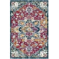 thumbnail image 1 of Ottomanson Non-Slip Area Rug for Living Room 3'3" x 5' Durable Low Profile Carpet, Red/Blue Oriental, 1 of 8
