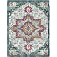 thumbnail image 1 of Ottomanson Non-Slip Area Rug for Living Room 5' x 6'6" Durable Low Profile Carpet, Gray/Blue Oriental, 1 of 8