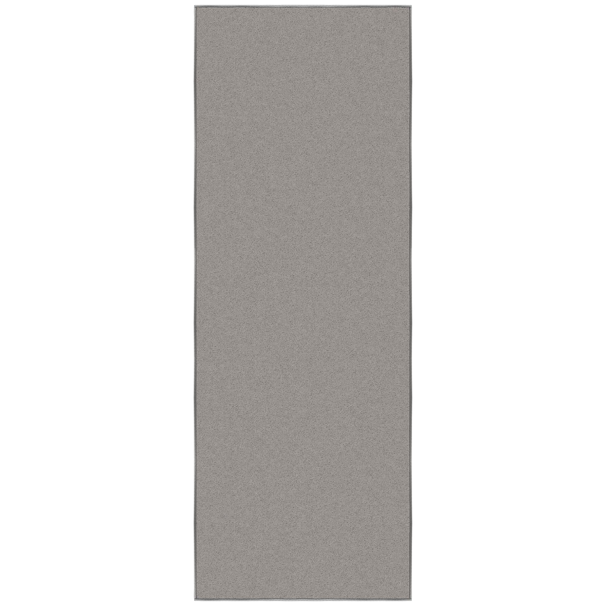 Gray Machine Washable Non-Slip Runner Rug