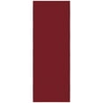 thumbnail image 1 of Ottomanson Solid Kitchen Runner Rug 1'10" x 6' - Non Slip Low Pile Carpet, Red, 1 of 12