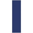 thumbnail image 1 of Ottomanson Solid Hallway Runner Rug 2'7" x 9'10" - Non Slip Low Pile Carpet, Navy, 1 of 14