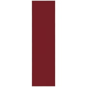 Ottomanson Solid Hallway Runner Rug 2'7" x 9'6" - Non Slip Low Pile Carpet, Red