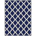 thumbnail image 1 of Ottomanson Trellis Indoor Doormat 2'3" x 3' - Non Slip Low Pile Area Rug for Entryway, Navy, 1 of 11