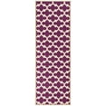 thumbnail image 1 of Ottomanson Non-Slip Hallway Runner Rug 20" x 59" Perfect for High Traffic Areas, Purple Trellis, 1 of 8