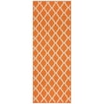 thumbnail image 1 of Ottomanson Non-Slip Hallway Runner Rug 2'2" x 6' Perfect for High Traffic Areas, Orange Trellis, 1 of 8