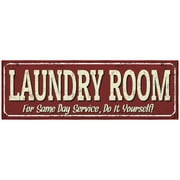 Ottomanson Non-Slip Rubberback Text 2x5 Laundry Room Runner Rug, 20" x 59", Red Laundry
