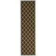 thumbnail image 1 of Ottomanson Non-Slip Hallway Runner Rug 20" x 59" Perfect for High Traffic Areas, Brown Trellis, 1 of 8
