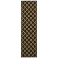 thumbnail image 1 of Ottomanson Non-Slip Hallway Runner Rug 20" x 59" Perfect for High Traffic Areas, Brown Trellis, 1 of 8