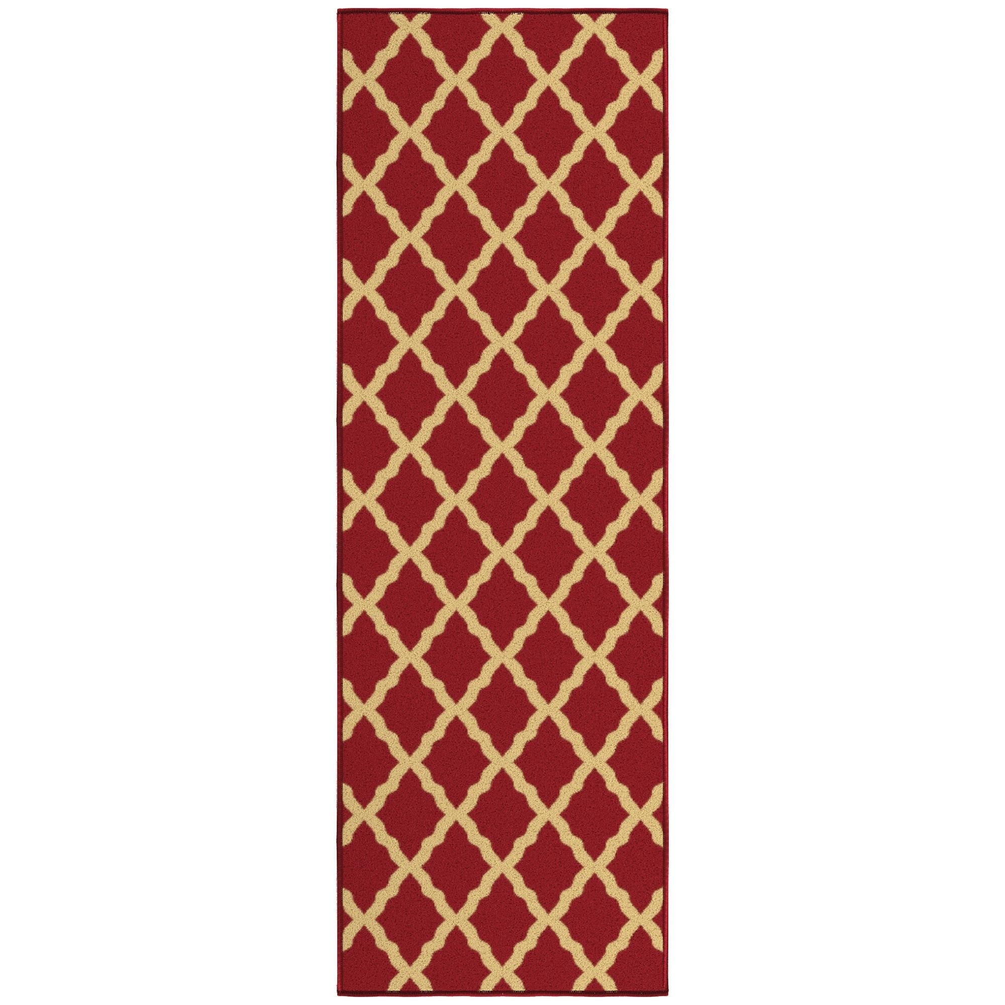 Red Trail Rug Ottomanson, Hallway Runner Rug, 20