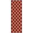 thumbnail image 1 of Ottomanson Non-Slip Hallway Runner Rug 20" x 59" Perfect for High Traffic Areas, Red Trellis, 1 of 13