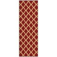 thumbnail image 1 of Ottomanson Non-Slip Hallway Runner Rug 20" x 59" Perfect for High Traffic Areas, Red Trellis, 1 of 13