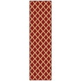 thumbnail image 1 of Ottomanson Non-Slip Hallway Runner Rug 1'10" x 7' Perfect for High Traffic Areas, Red Trellis, 1 of 14