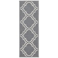 thumbnail image 1 of Ottomanson Non-Slip Rubberback Trellis 8.5" x 26" Indoor Stair Treads, 7 Pack, Gray, 1 of 12