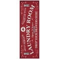thumbnail image 1 of Ottomanson Non-Slip Rubberback Vintage 2x5 Laundry Room Runner Rug, 20" x 59", Red, 1 of 8