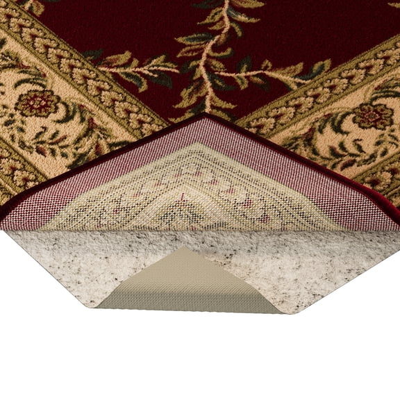 Ottomanson Non-Slip Rug Pad Grip 2x8 Felt 1/8 Thick for Any Flooring Surface, 7'8" x 2', Beige