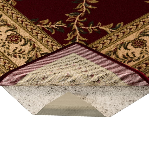Ottomanson Non-Slip Rug Pad Grip 3x9 Felt 1/8 Thick for Any Flooring Surface, 2'7" x 9', Beige