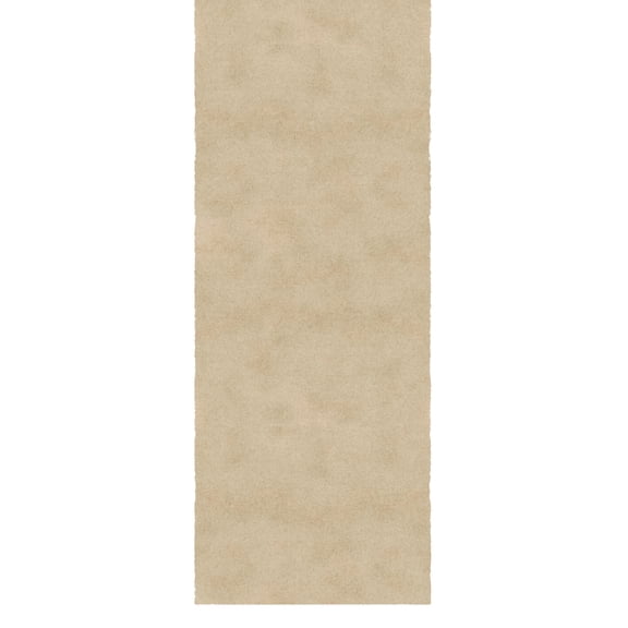 Ottomanson Aisle Runner Rug 1'11.6" x 15' – Non-Slip Plush Extra Long Indoor Runner, Beige