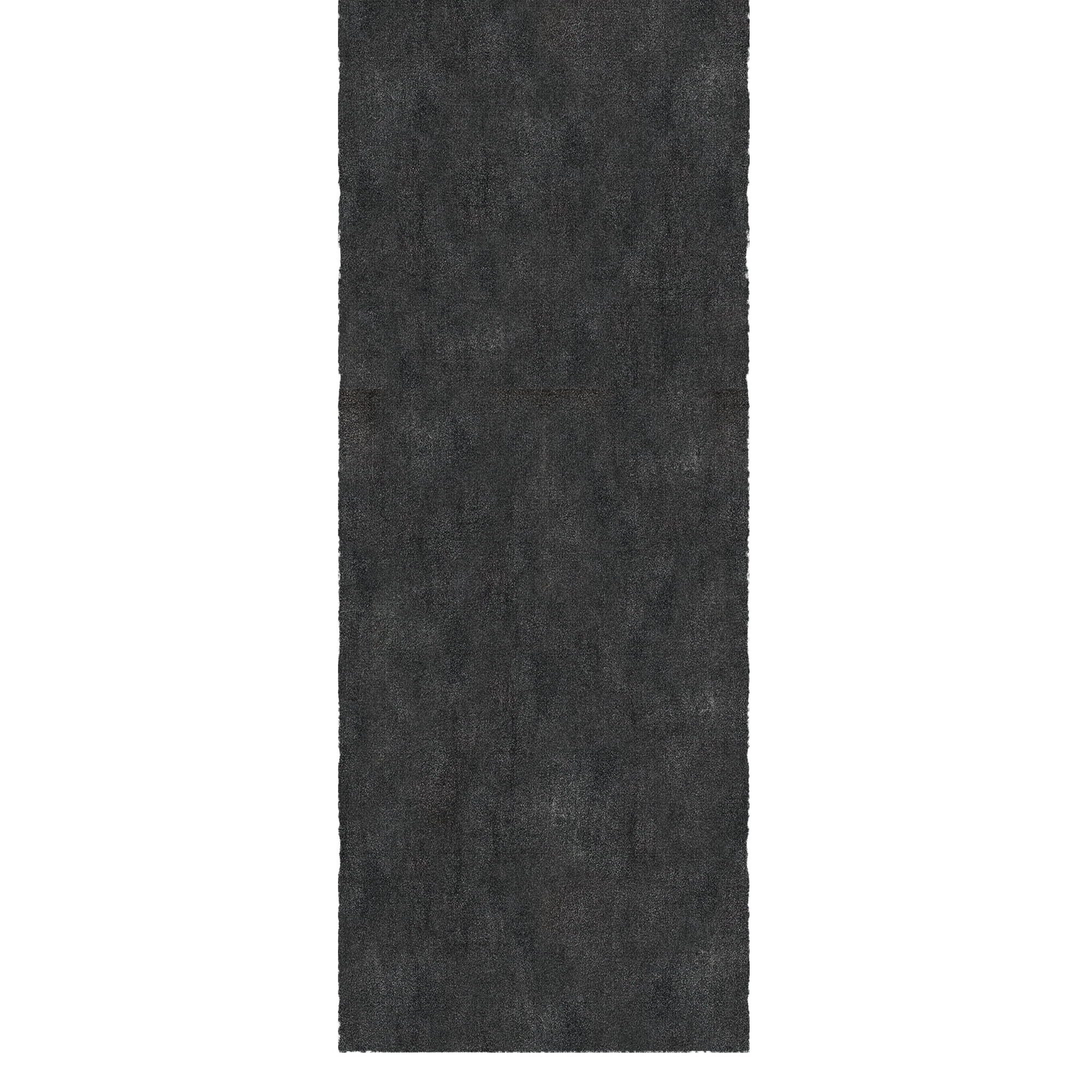 Ottomanson Aisle Runner Rug 1'11.6" x 15' – Non-Slip Plush Extra Long Indoor Runner, Charcoal