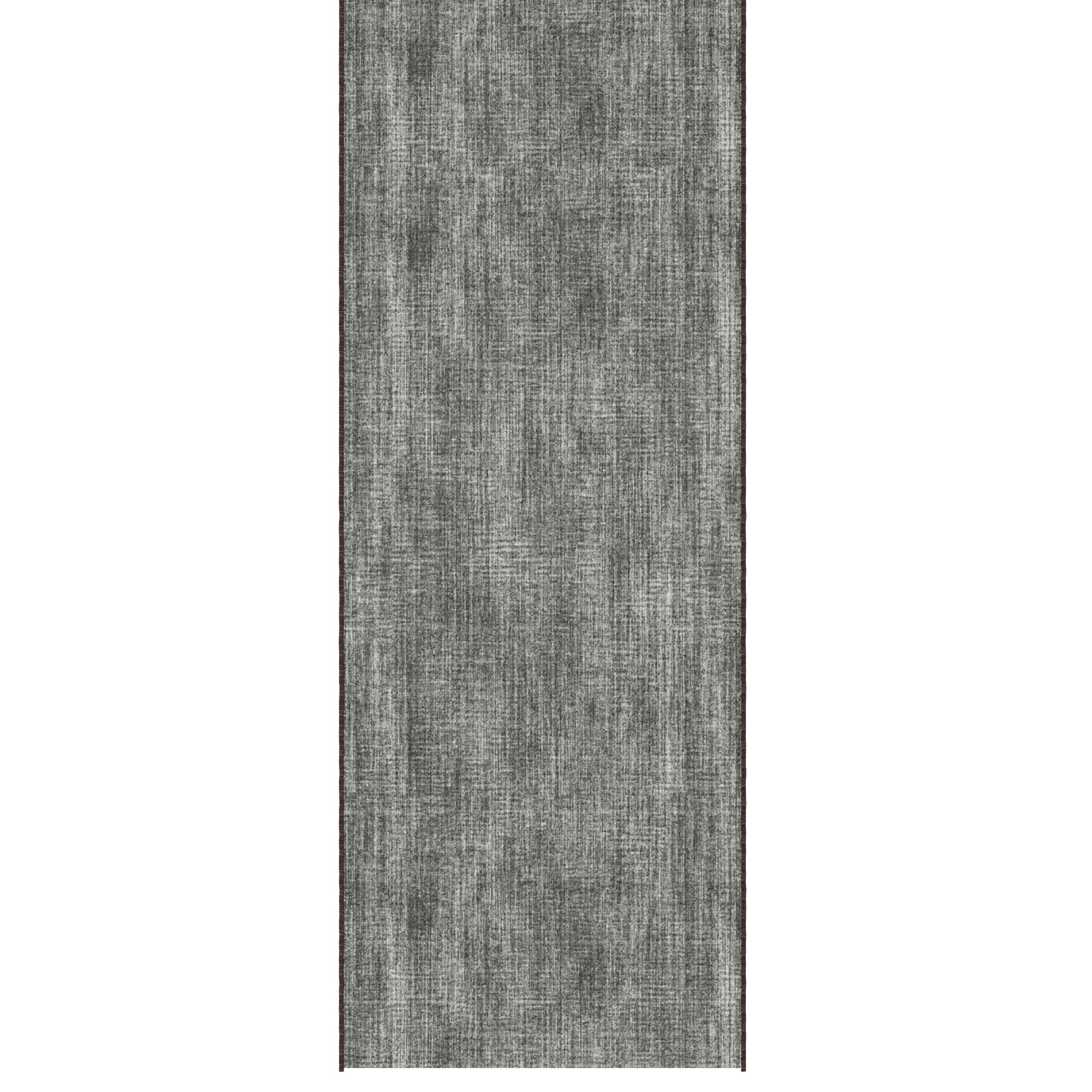 Ottomanson Aisle Runner Rug 1'10.5" x 21' Soft Non-Slip Indoor Rug, Solid Brown