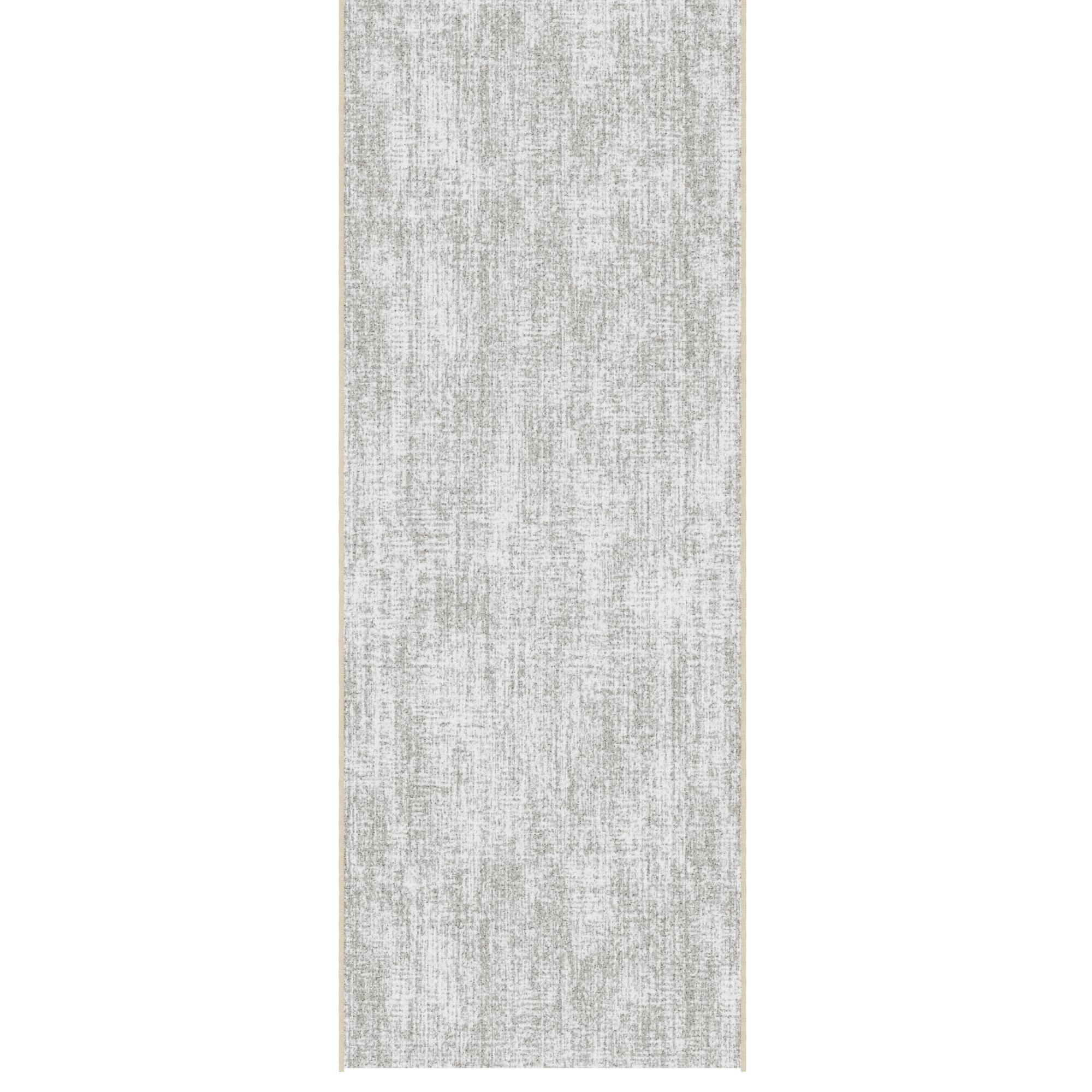 Ottomanson Aisle Runner Rug 1'10.5" x 33' Soft Non-Slip Indoor Rug, Solid Beige