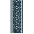 thumbnail image 1 of Ottomanson Aisle Runner Rug 1'10.5" x 37' Soft Non-Slip Indoor Rug, Mahal Navy, 1 of 6