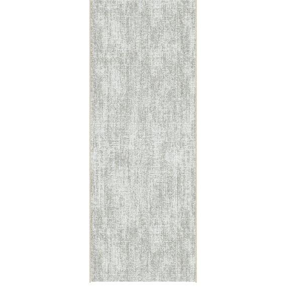 Ottomanson Aisle Runner Rug 1'10.5" x 47' Soft Non-Slip Indoor Rug, Solid Beige