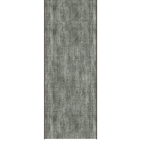 Ottomanson Aisle Runner Rug 1'10.5" x 53' Soft Non-Slip Indoor Rug, Solid Brown