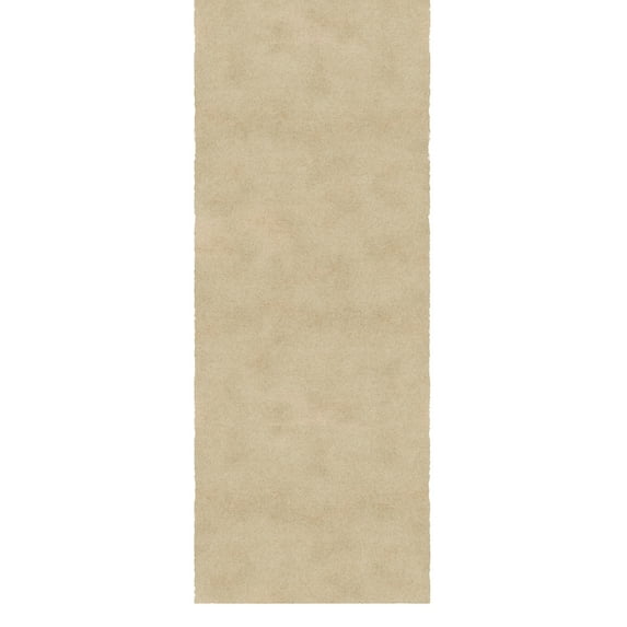 Ottomanson Plush Runner Rug 1'11.6" x 7' – Soft Non-Slip Indoor Runner, Beige