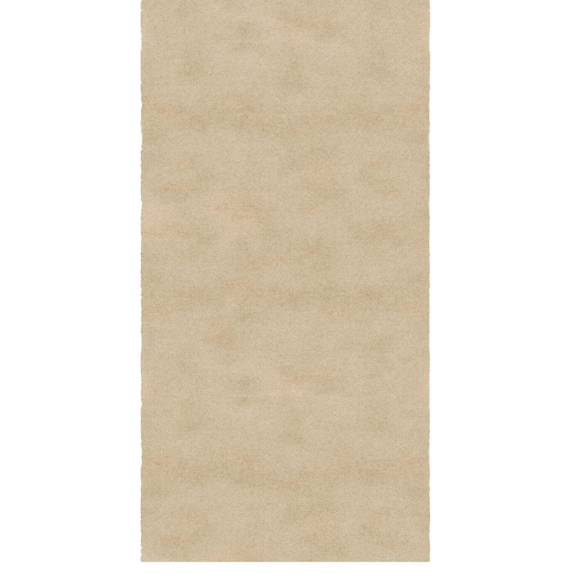 Ottomanson Plush Hallway Runner Rug 2'7" x 11' – Soft Non-Slip Indoor Runner, Beige