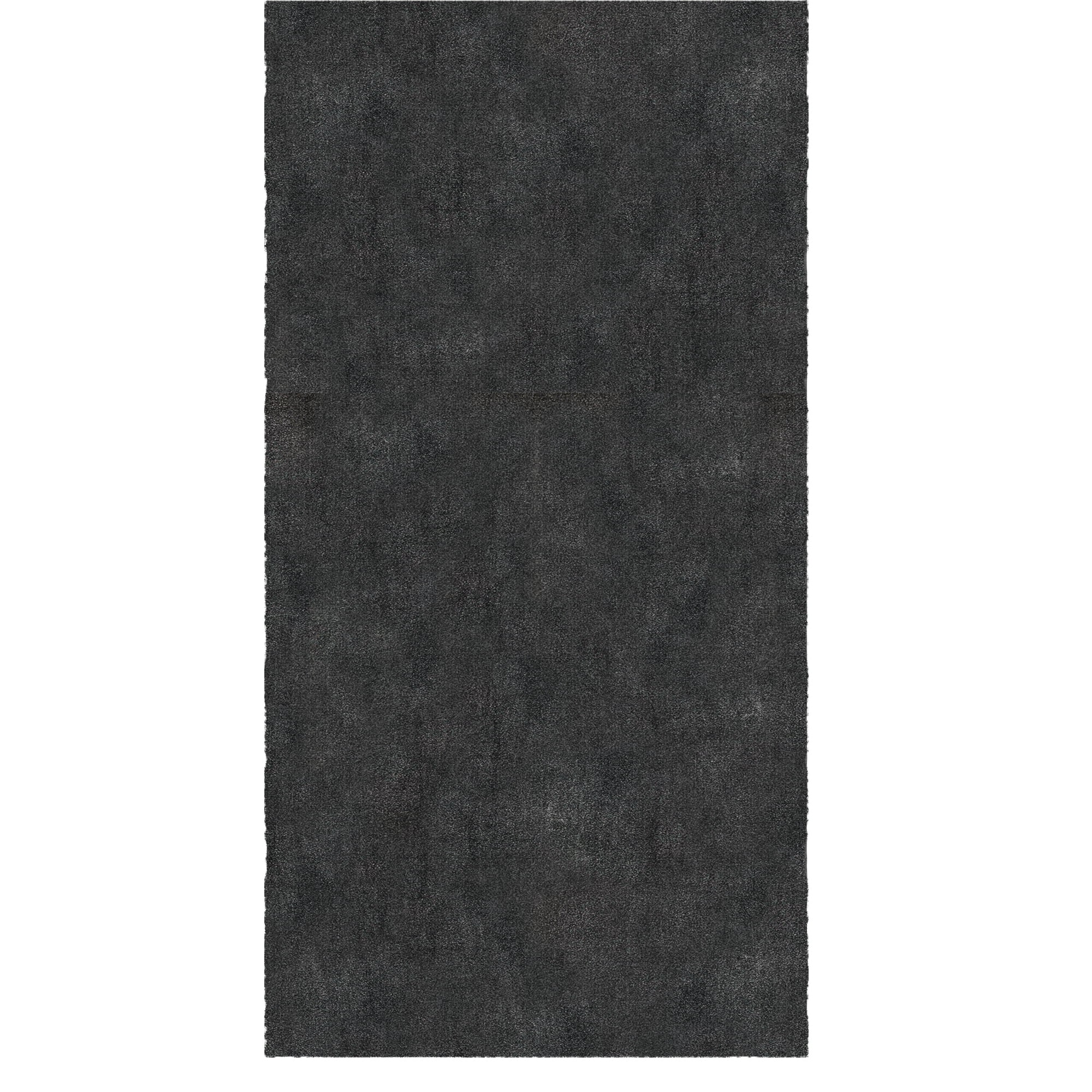 Ottomanson Aisle Runner Rug 2'7" x 17' – Non-Slip Plush Extra Long Indoor Runner, Charcoal