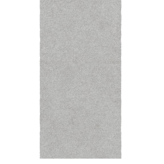 Ottomanson Non-Slip Hallway Runner Rug 2'7" x 19' Stain-Resistant Custom Cut Shag Carpet for Bedroom, Gray