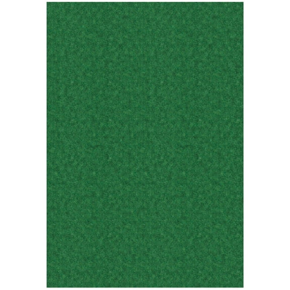 Ottomanson Non-Slip Area Rug 4' x 6'6" Indoor/Outdoor Custom Size Utility Carpet for Garage Living Room Patio, Green