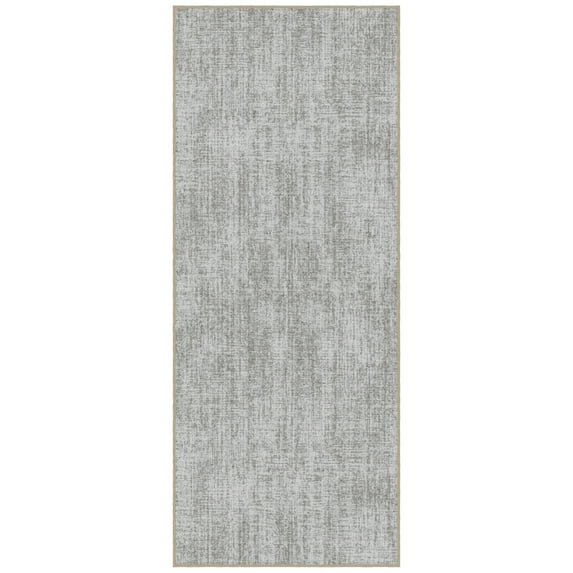 Ottomanson Non-Slip Washable Kitchen Runner Rug Mat for Hallway Durable Easy Care 20" x 53" Solid Beige