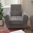 thumbnail image 1 of Ottomanson Origins Air Convertible Arm Chair, Gray Color Microfiber, 1 of 8