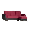 thumbnail image 1 of Ottomanson Origins Air Modern Convertible L-Shaped Sectional Sofa, Burgundy Color Microfiber, 1 of 6