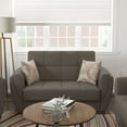 thumbnail image 1 of Ottomanson Origins Air Sleeper Loveseat, Brown Polyester Fabric, 1 of 9