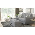 thumbnail image 1 of Ottomanson Origins Air Upholstered Storage Ottoman, Gray, 1 of 4