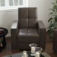 thumbnail image 1 of Ottomanson Origins Convertible Arm Chair, Brown Leatherette, 1 of 9