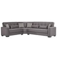 thumbnail image 1 of Ottomanson Origins Modern Convertible Sectional Sofa, Gray Microfiber Fabric, 1 of 9