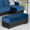 thumbnail image 1 of Ottomanson Origins Pro Rectangular Upholstered Lift Top Ottoman, Turquoise/Black, 1 of 4