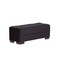 thumbnail image 1 of Ottomanson Origins Pro Upholstered Storage Ottoman, Black, 1 of 3