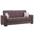 thumbnail image 1 of Ottomanson Origins Convertible Sofa Bed with Storage 74", Brown Microfiber, 1 of 9
