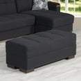 thumbnail image 1 of Ottomanson Origins X Upholstered Storage Ottoman, Dark Blue, 1 of 7