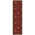 thumbnail image 1 of Ottomanson Floral Kitchen Runner Rug 1'10" x 6' - Non Slip Low Pile Carpet, Red, 1 of 13