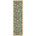 thumbnail image 1 of Ottomanson Floral Kitchen Runner Rug 1'10" x 6' - Non Slip Low Pile Carpet, Seafoam Green, 1 of 14