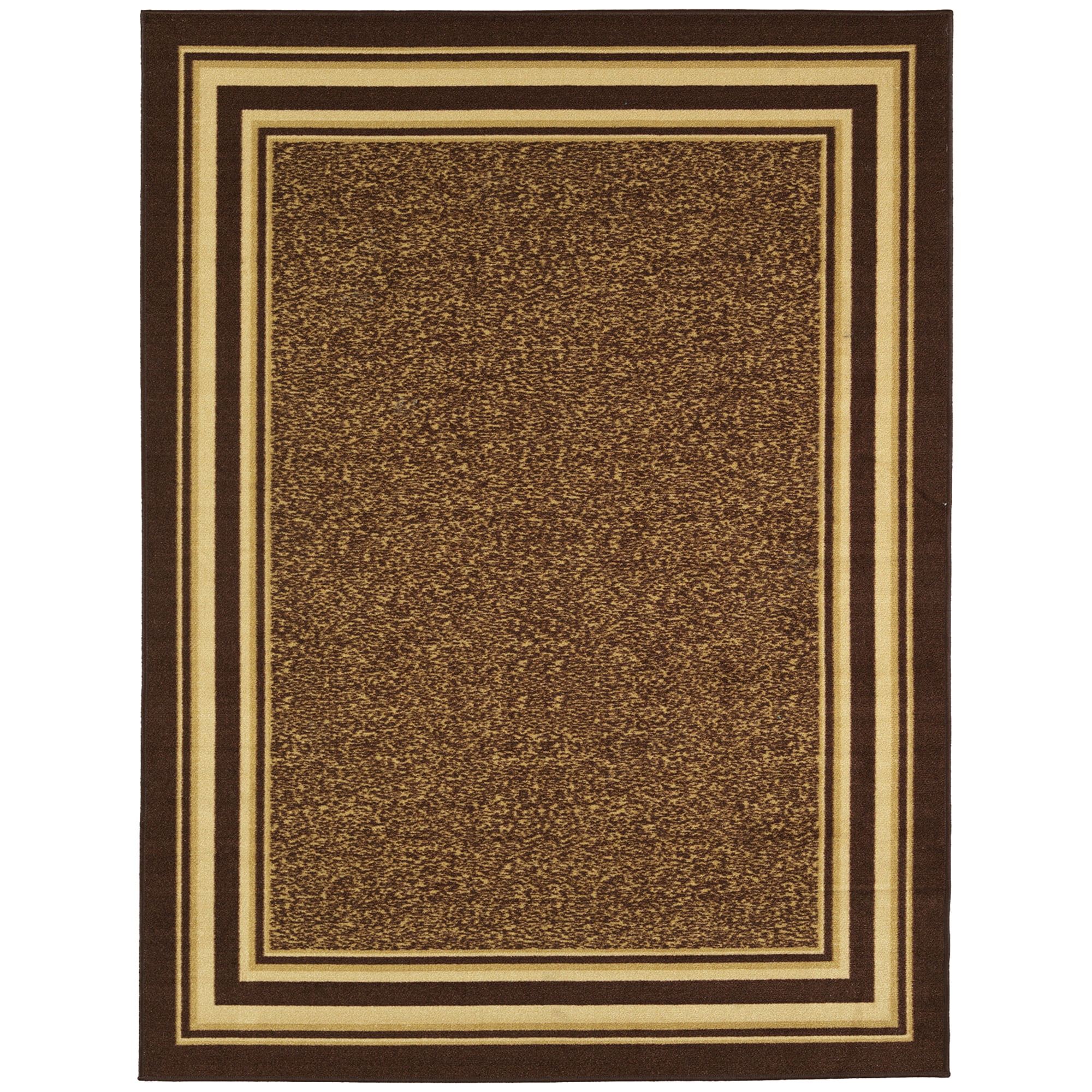 Ottomanson Ottohome NonSlip Rubberback Bordered 5x7 Indoor Area Rug, 5