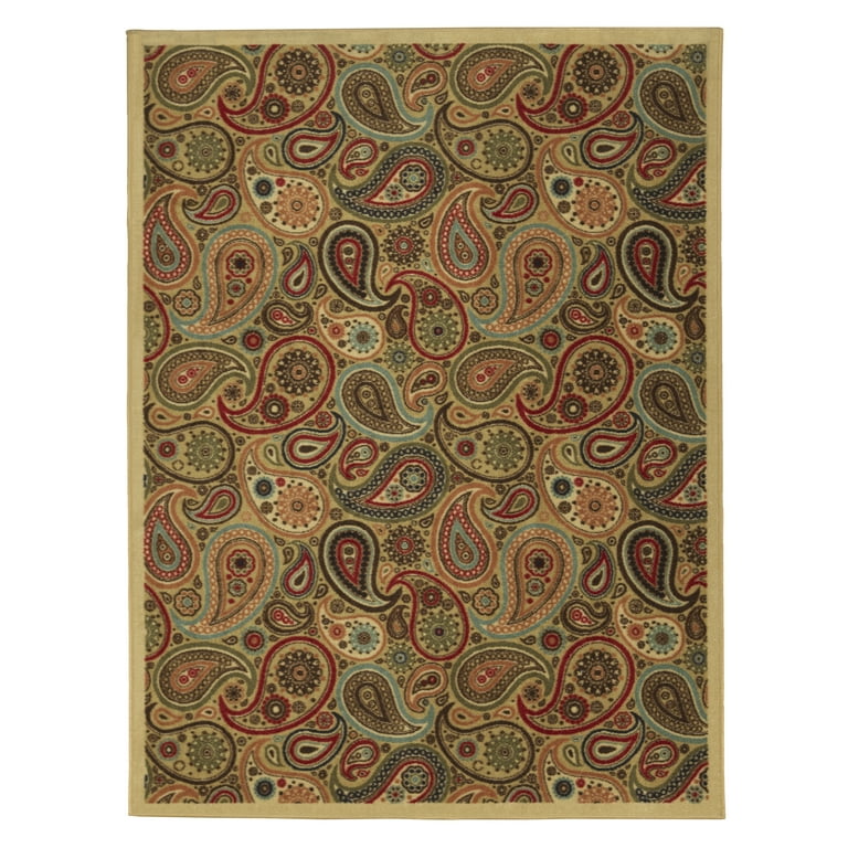 Ottomanson Sara's Kitchen Paisley Beige Area Rug; Runner 1'8'' x 4'11