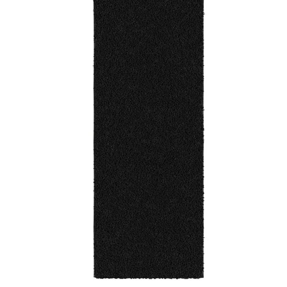 Ottomanson Oversized Shag Rug 7'10" x 23' – Plush Non-Slip Carpet for Living Room, Large Spaces, Black