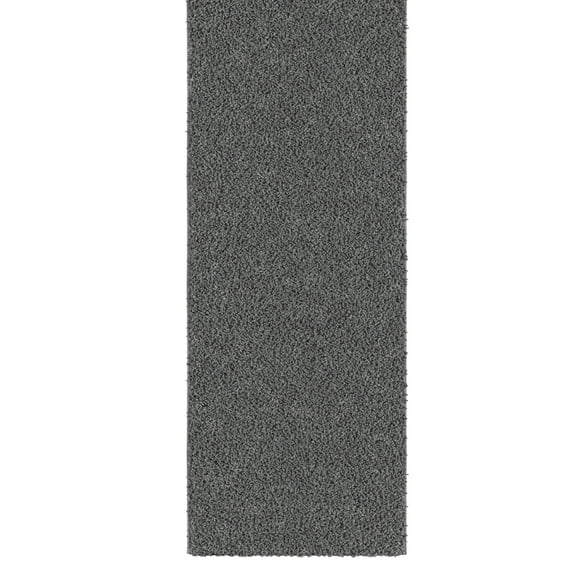 Ottomanson Oversized Shag Rug 7'10" x 25' – Plush Non-Slip Carpet for Living Room, Large Spaces, Gray